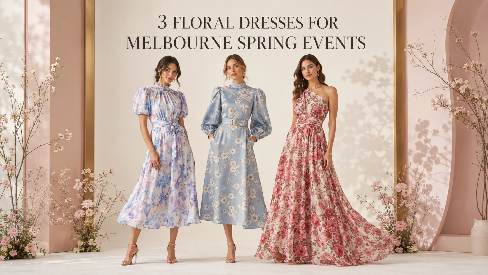Three floral dresses for Melbourne spring events