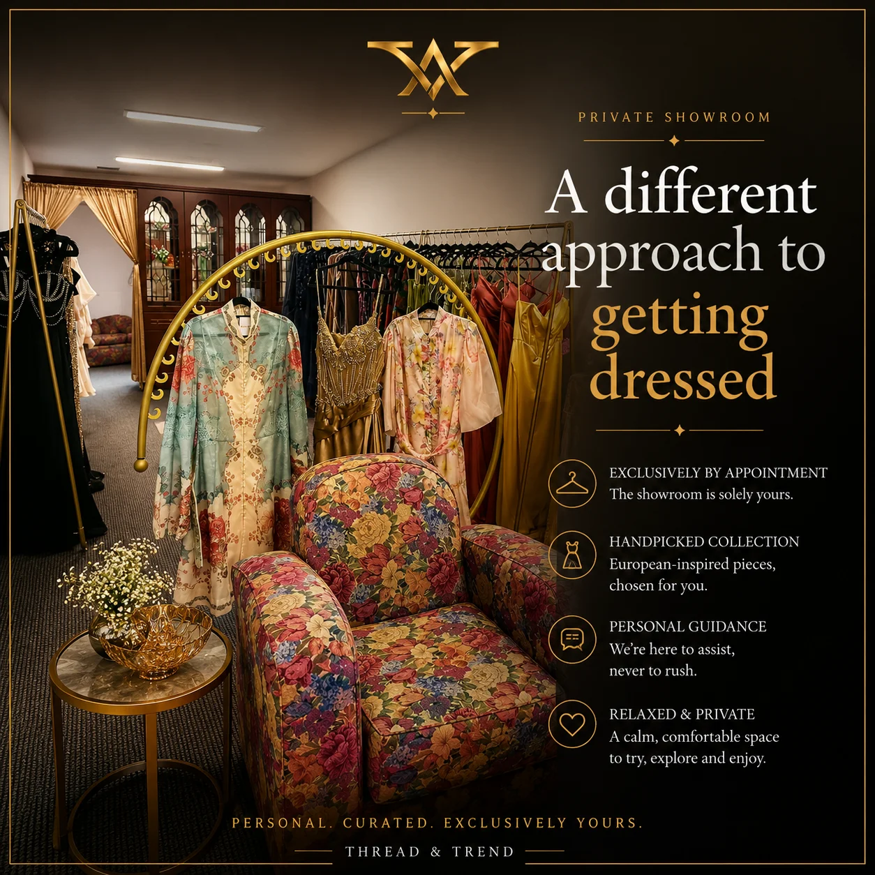 Thread and Trend private fashion showroom in Bulleen Melbourne