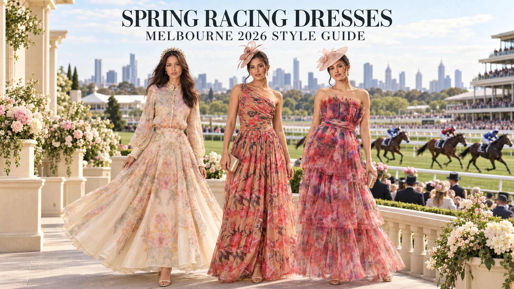 Spring racing dresses in Melbourne for the 2026 racing carnival